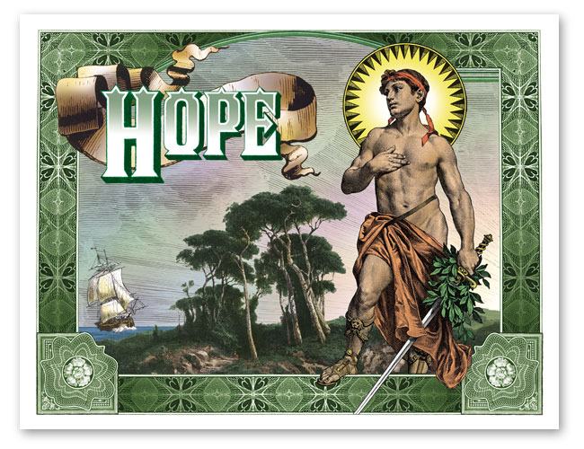 HOPE postcard by Stephen Barnwell
