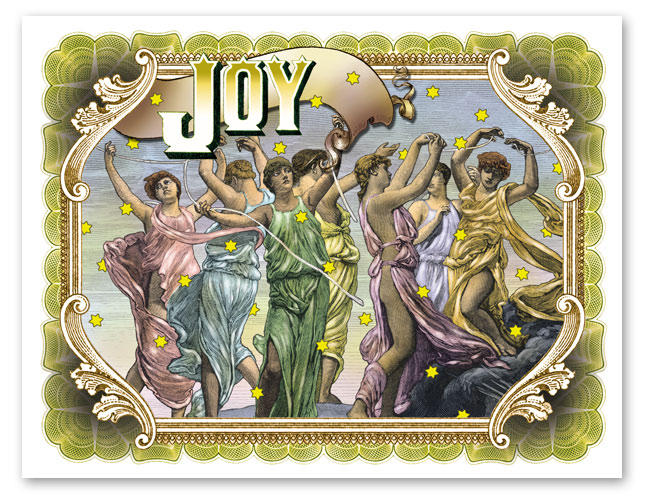 JOY postcard by Stephen Barnwell