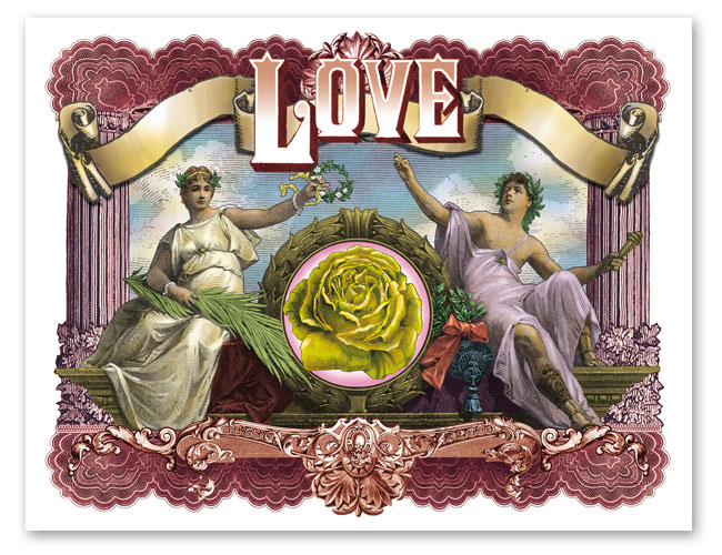 LOVE postcard by Stephen Barnwell